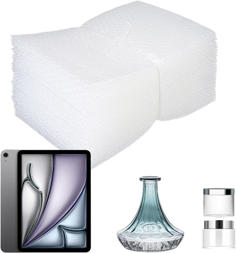 XHMAXE 50Pcs Bubble Pouche Wrap, 10”x12” Bubble Bags for Shopping, Double Wall Bubble Cushioning Wrap Bags for Mailing Packing, Moving and Storage Fragile China Dishes Electronic Item - Image 1